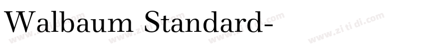 Walbaum Standard字体转换